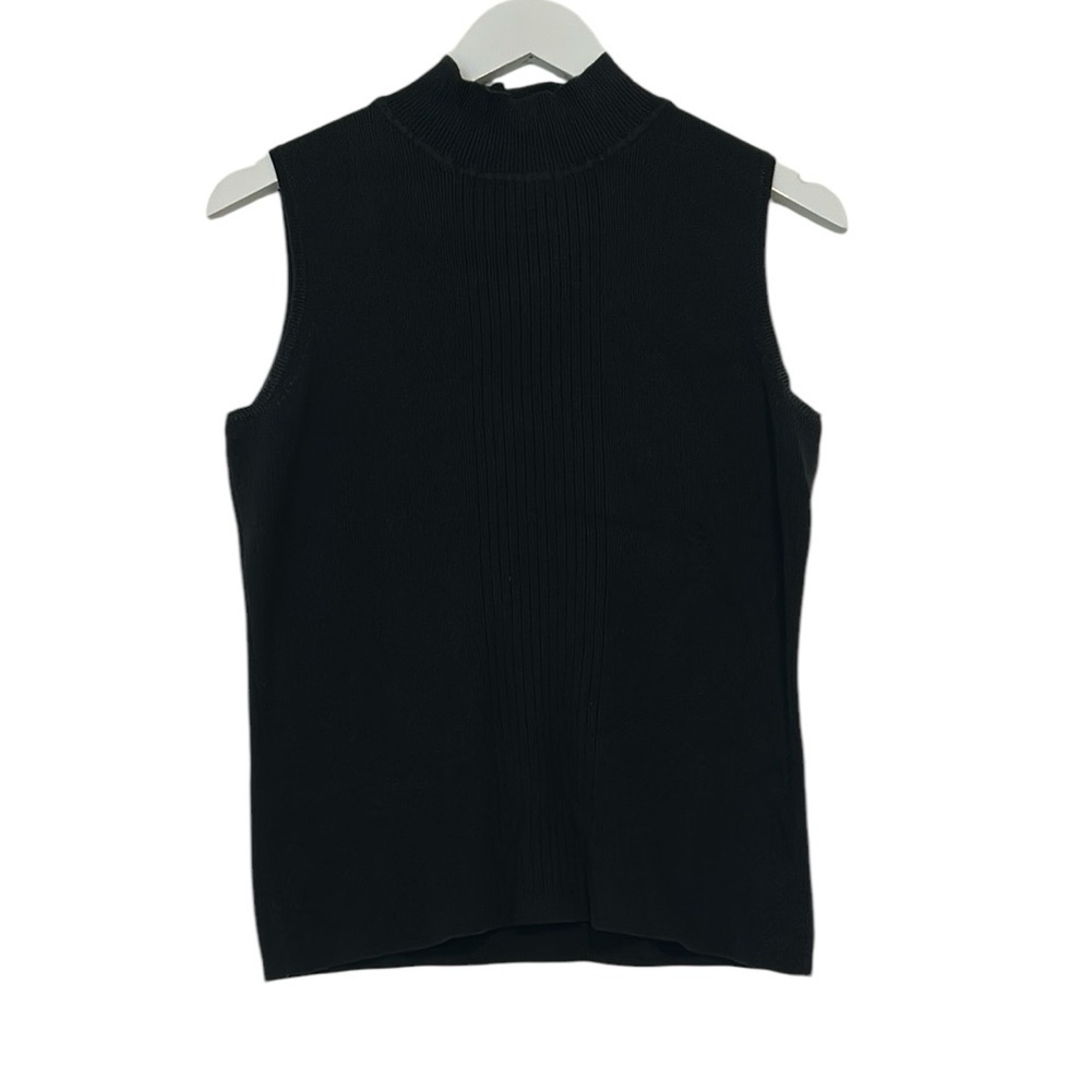 Dress Barn Black Sleeveless Women's Top, Medium